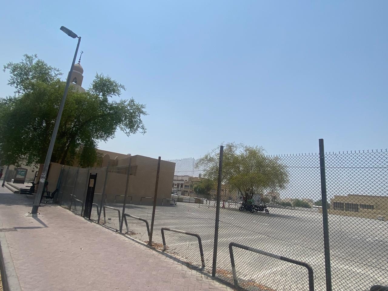 Street frontage of the site with the neighbourhood mosque immediately adjacent